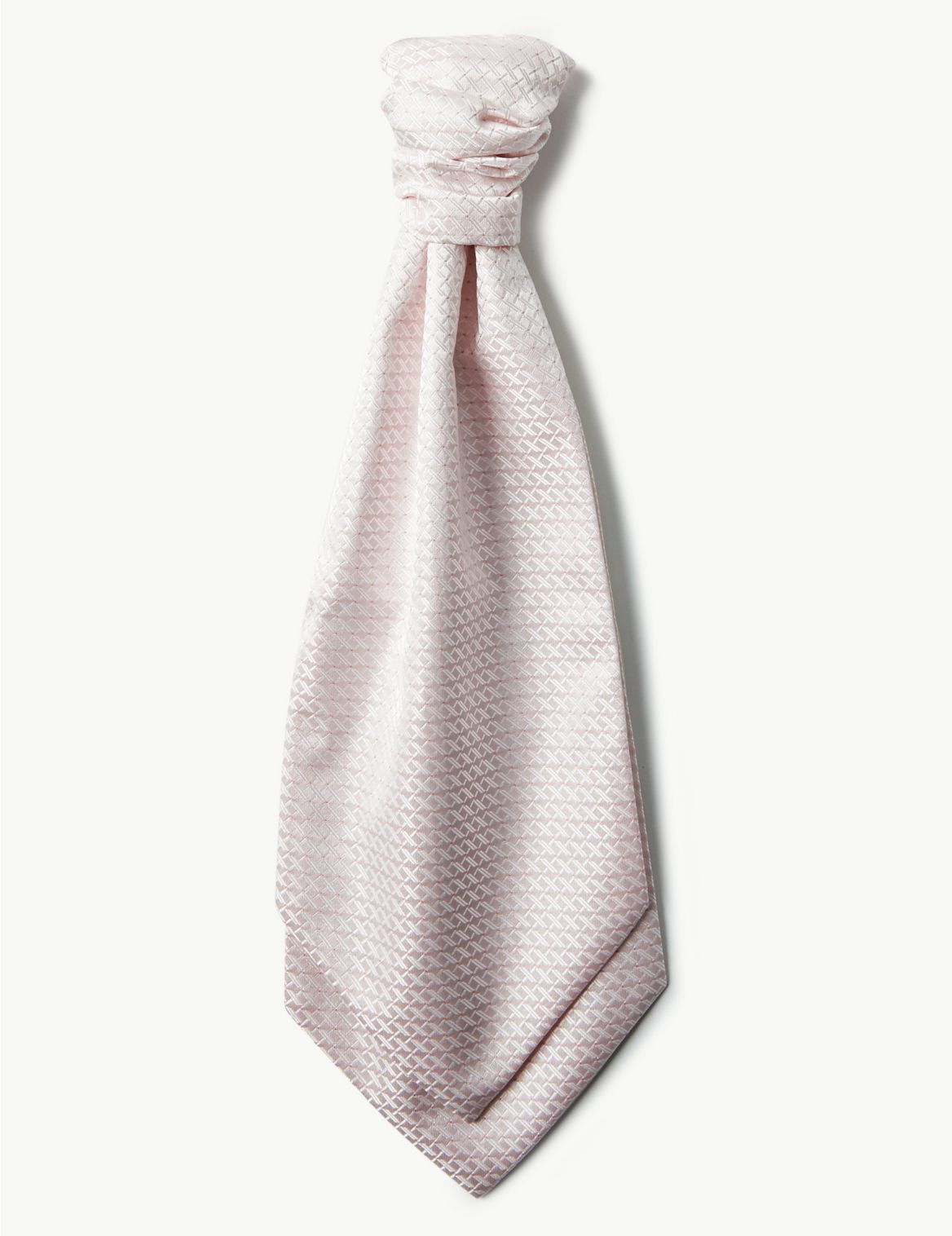 Jacquard Cravat & Pocket Square Set pink