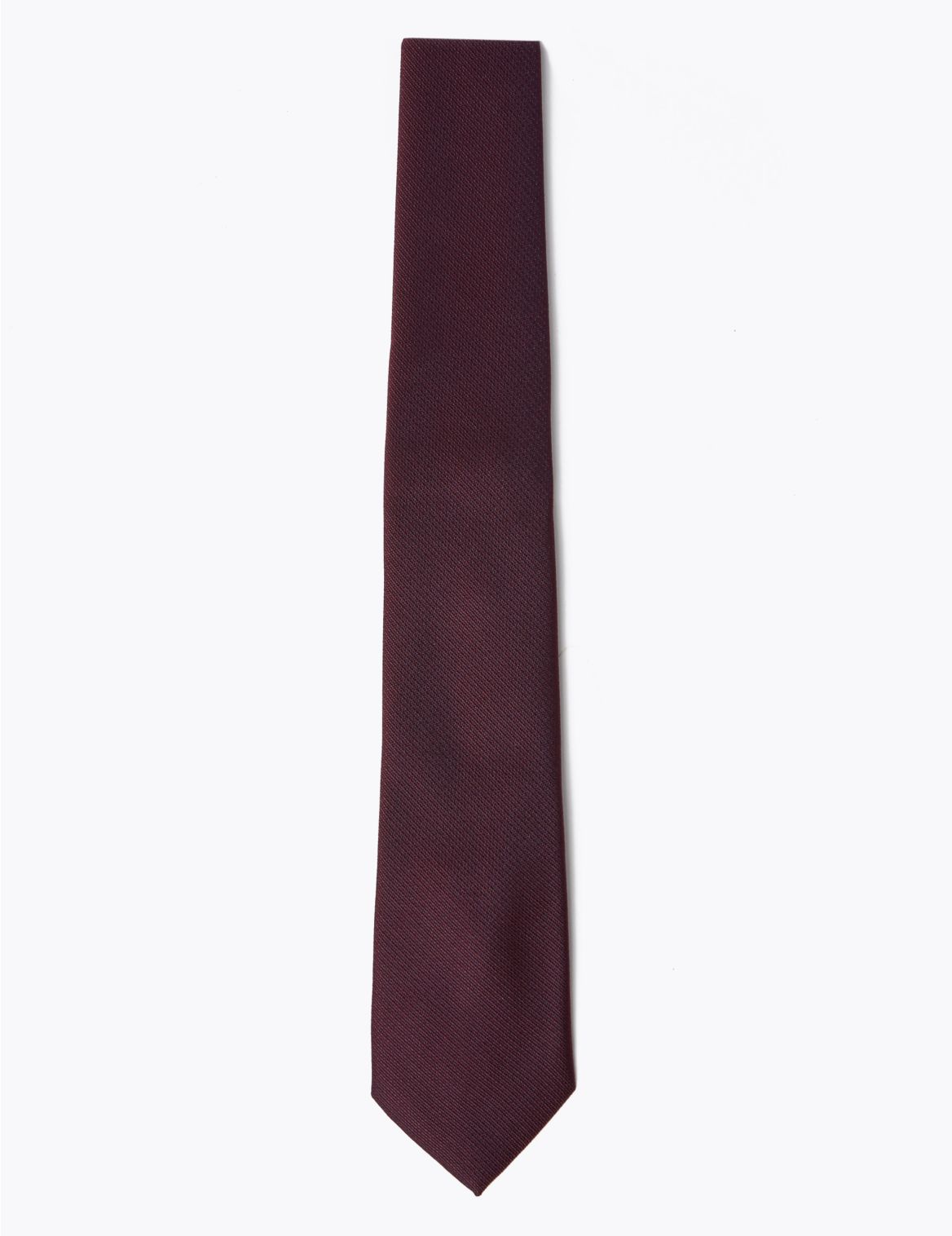 Geometric Woven Slim Tie & Pocket Square Set red