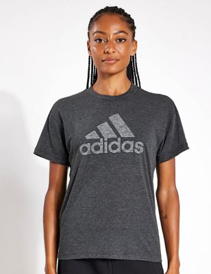 Adidas Women's Future Icons 3.0 T-Shirt with Cotton - XS - Black/Grey, Black/Grey