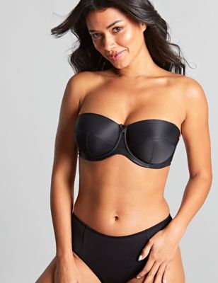 Love By Gap Black Bra Size 32D Removable Straps To Become Strapless Padded