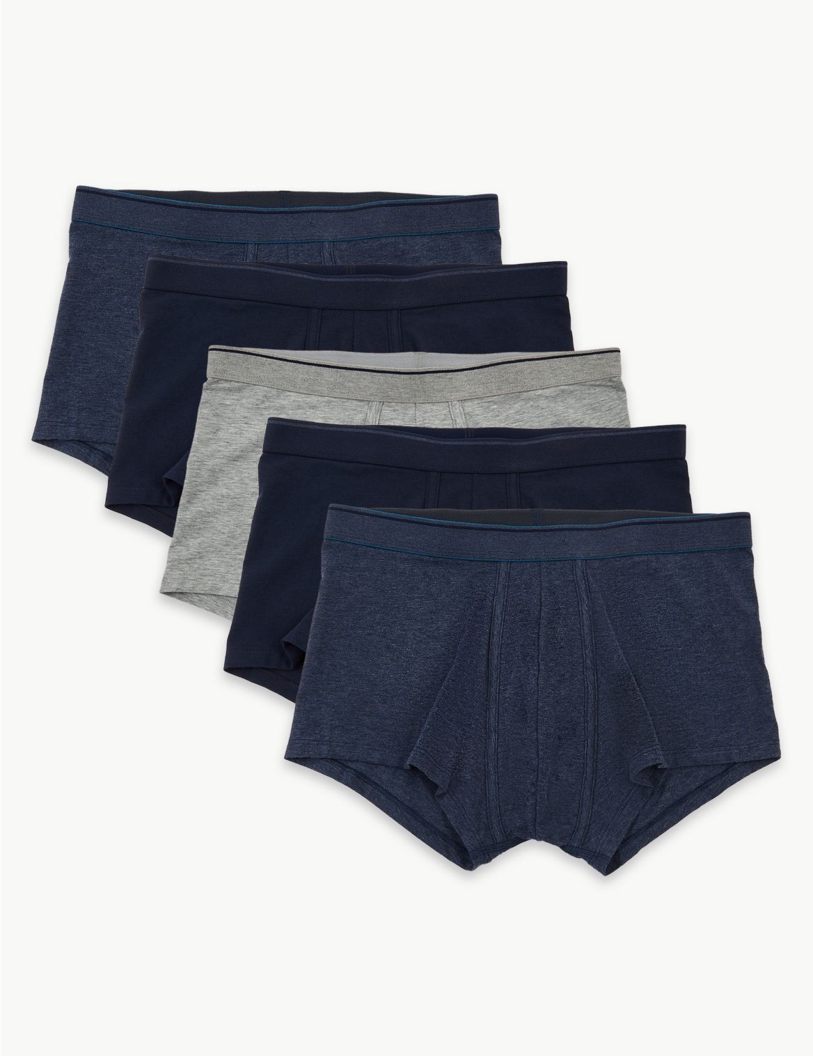 5 Pack Cool & Fresh&trade; Hipsters navy
