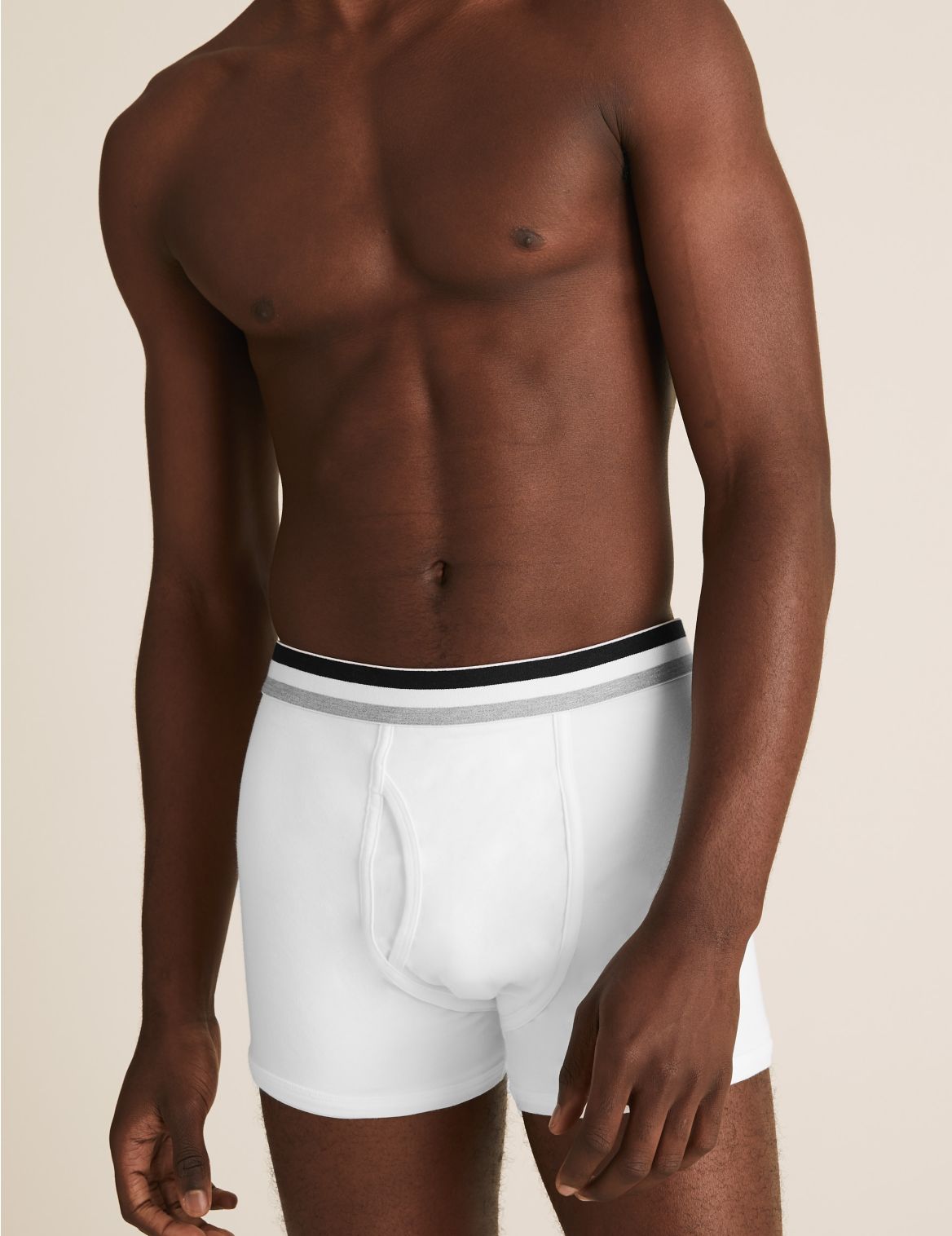 5 Pack Cotton Stretch Cool & Fresh&trade; Trunks white