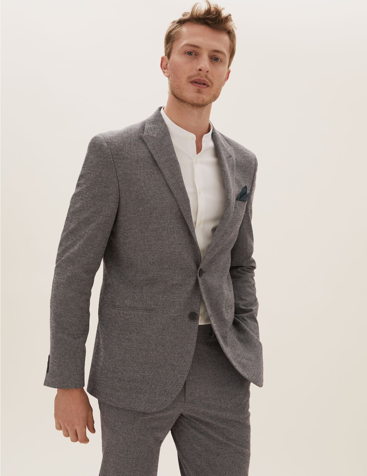 Grey Slim Fit Jacket grey