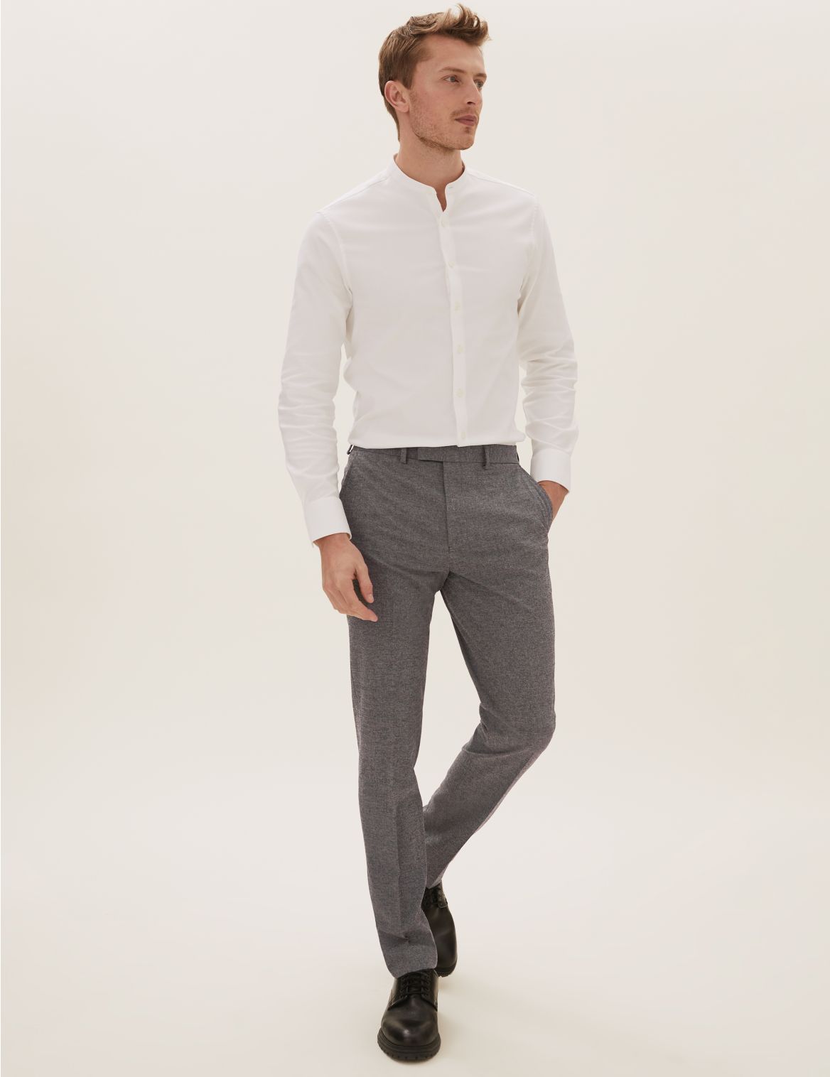 Grey Slim Fit Trousers grey