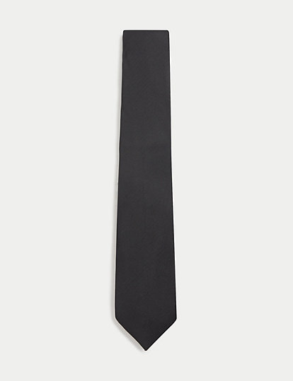 M&S Collection Machine Washable Tie - 1Size - Navy, Navy