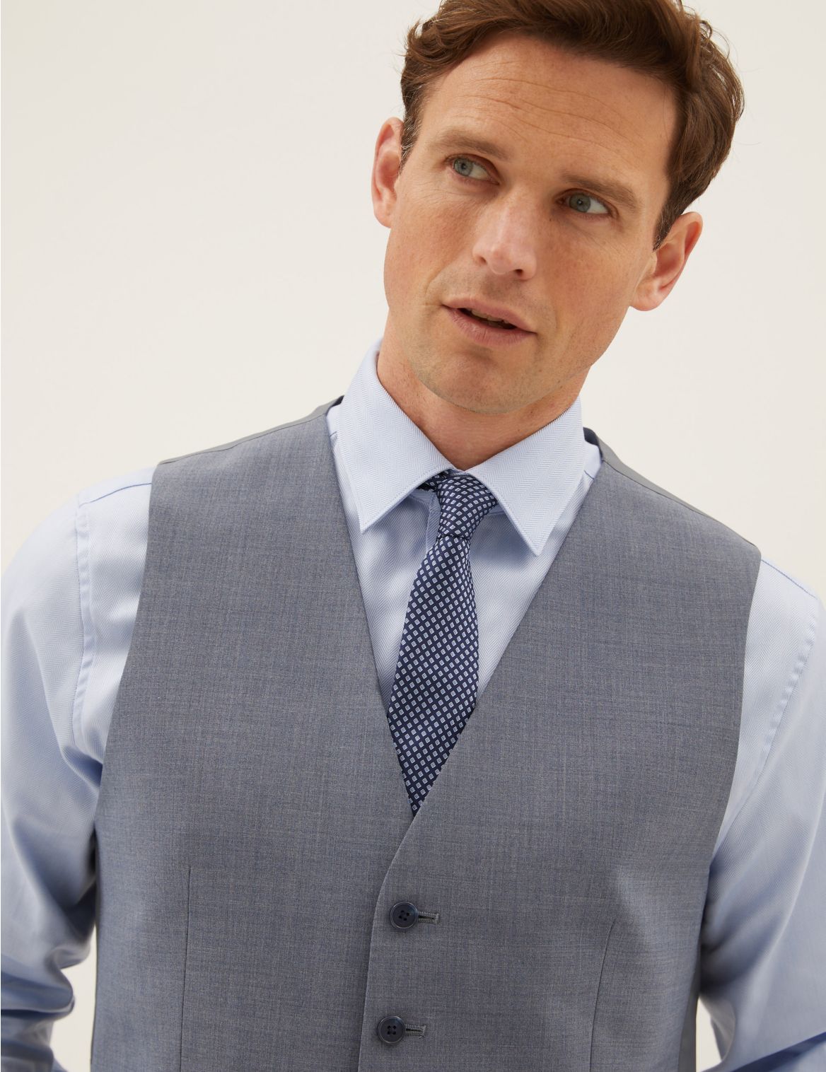 The Ultimate Blue Tailored Fit Waistcoat blue