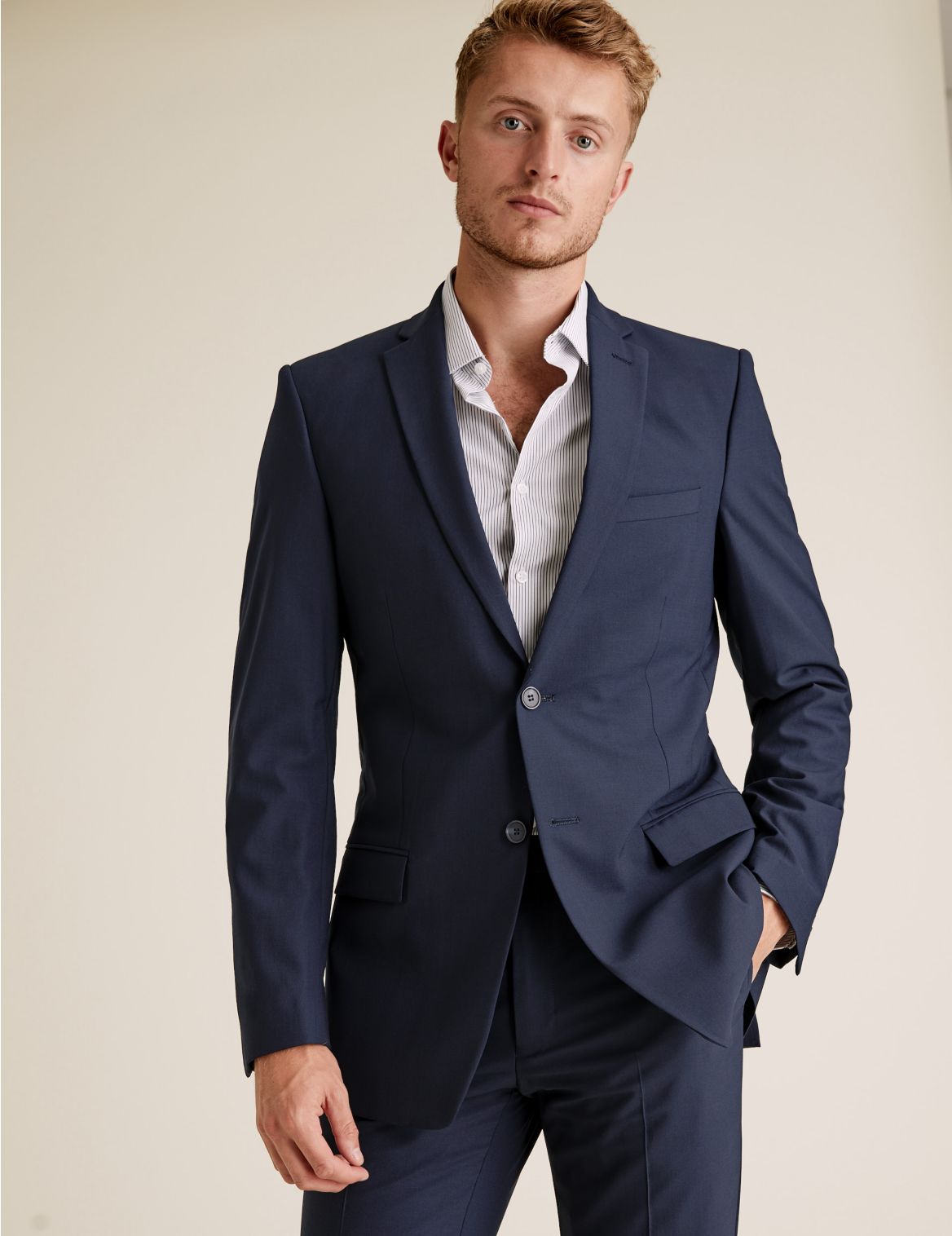 The Ultimate Big & Tall Navy Slim Fit Jacket navy