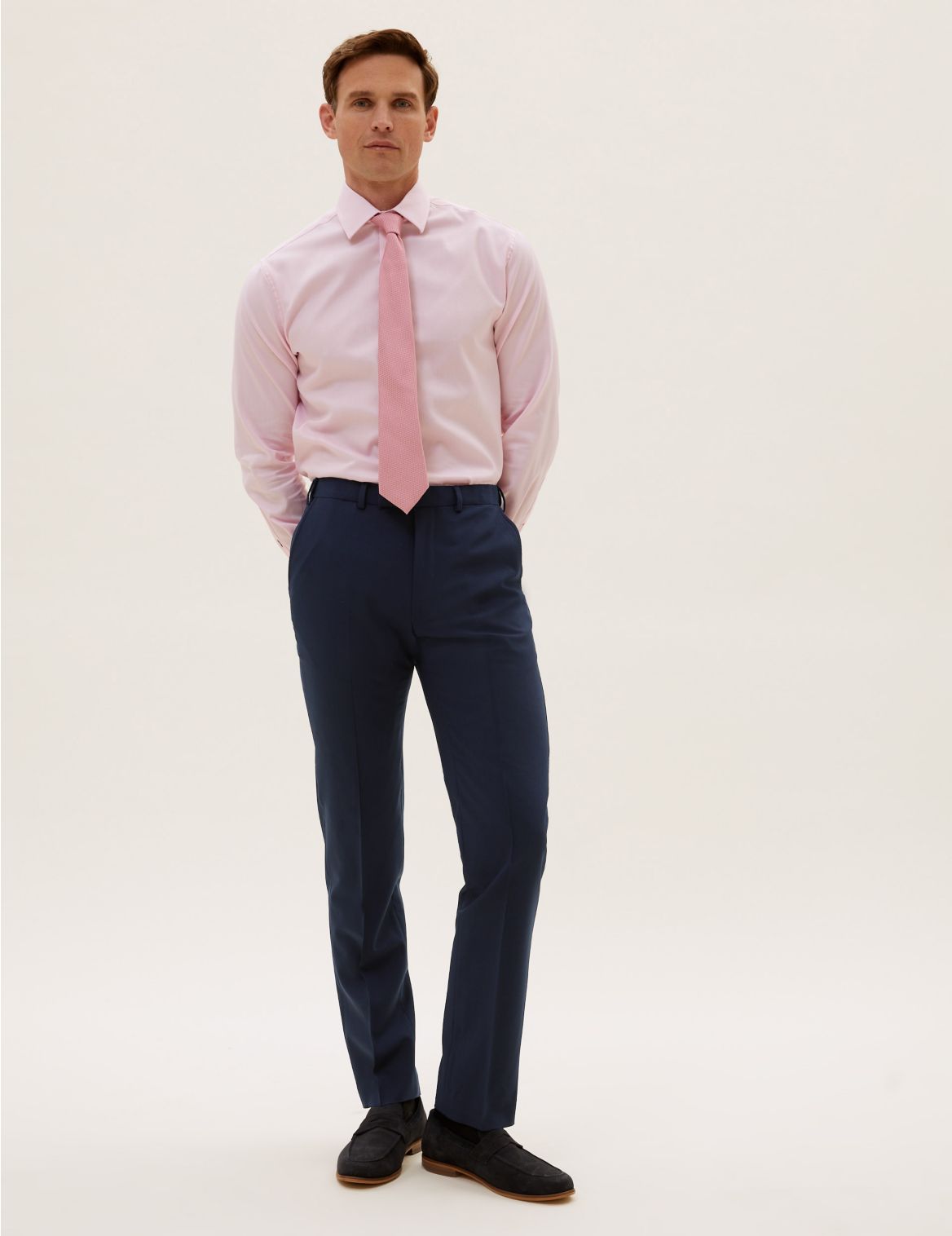 The Ultimate Navy Slim Fit Trousers navy