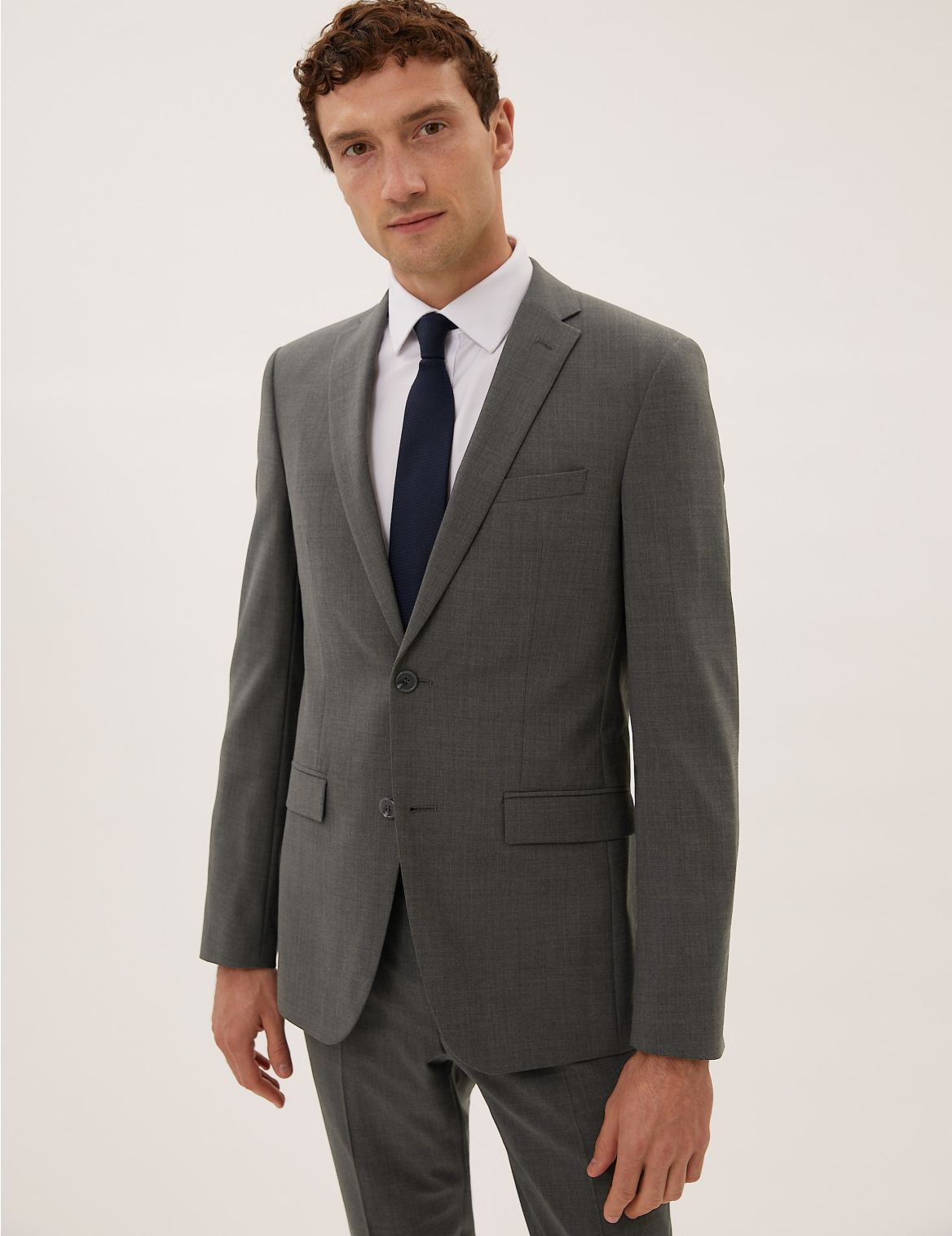 The Ultimate Charcoal Tailored Fit Jacket grey