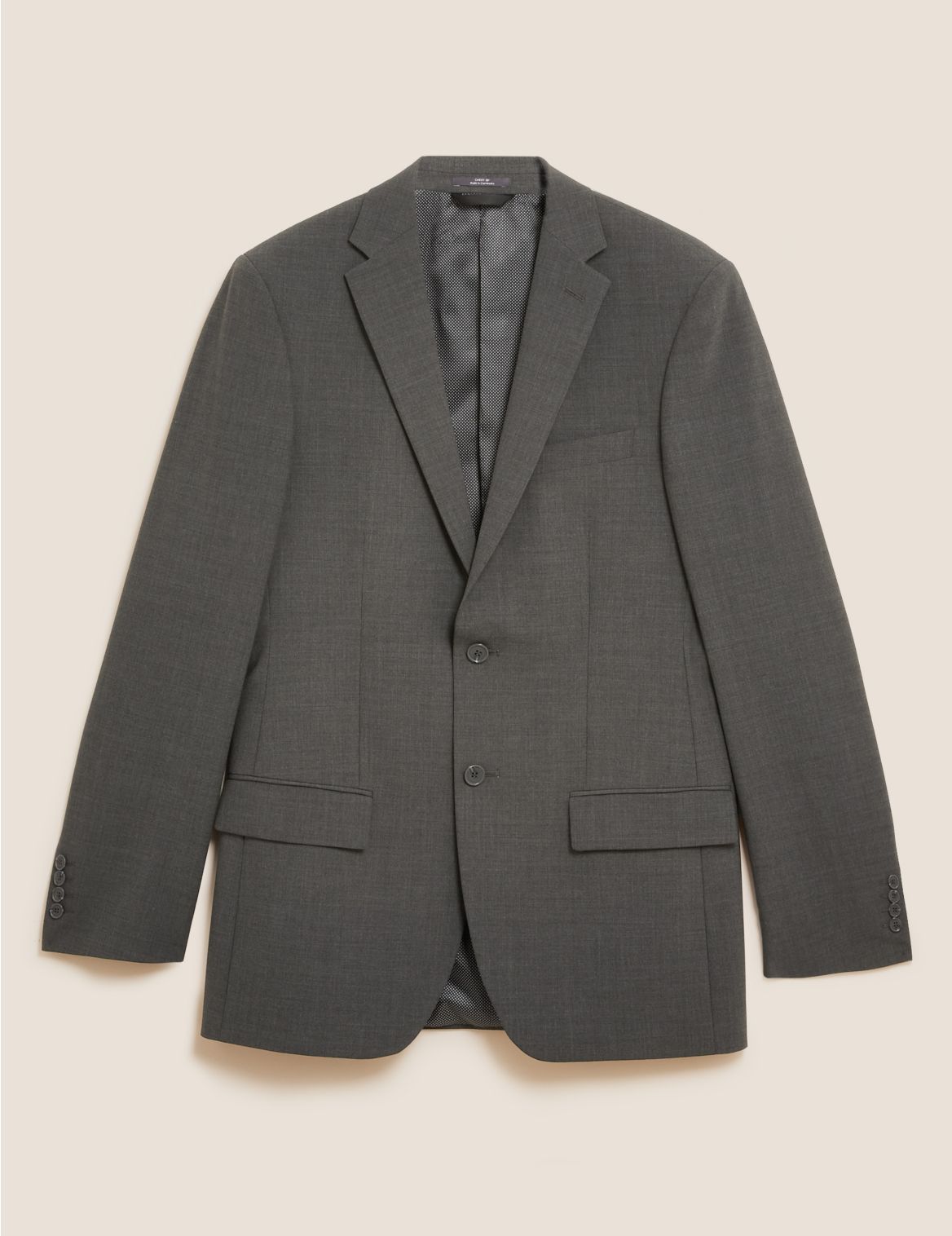 The Ultimate Charcoal Regular Fit Jacket grey