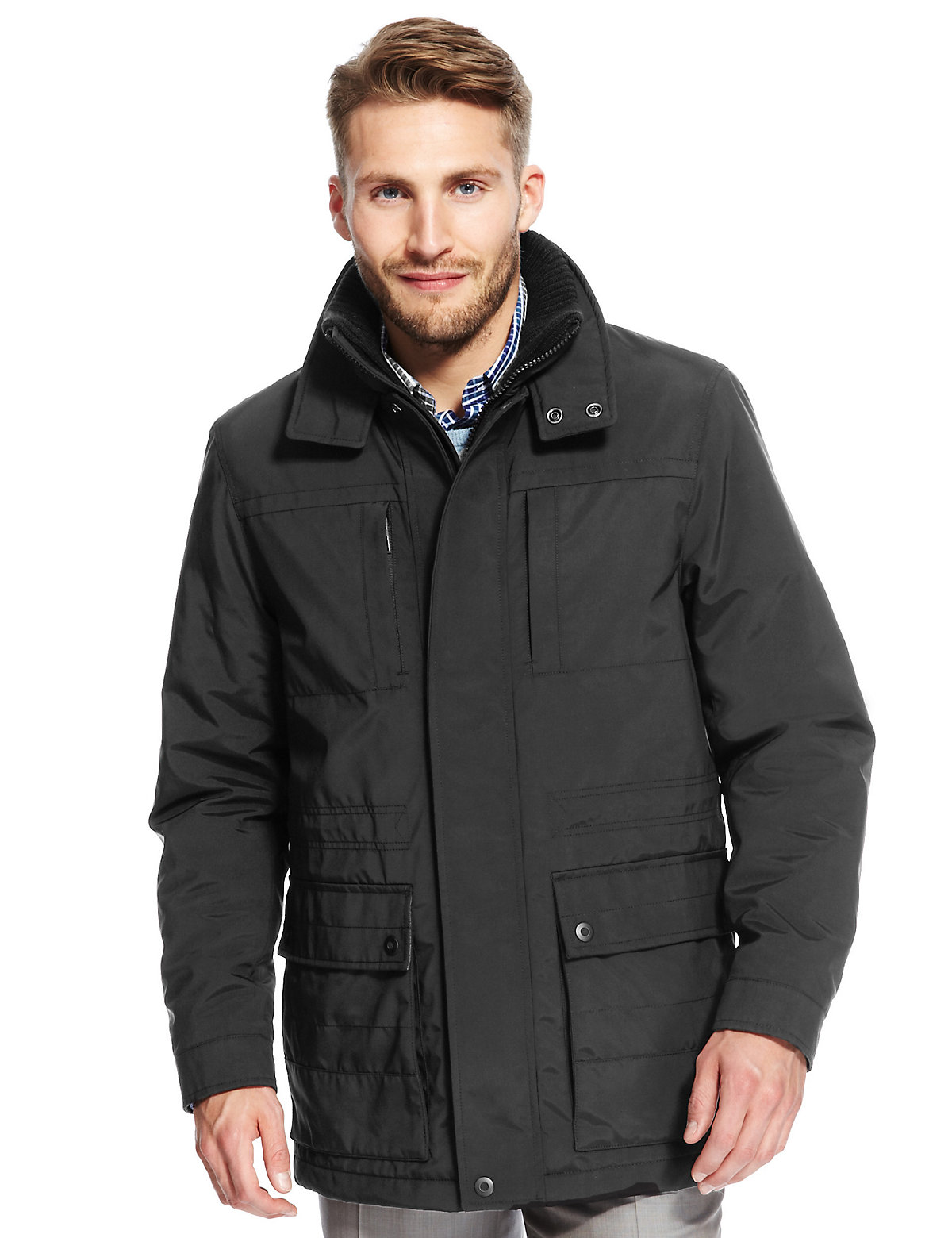 Collezione Lightly Padded Water Resistant City Parka With Stormwear ...