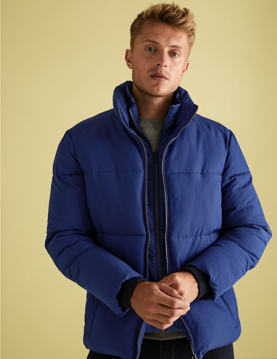 Padded Puffer Jacket with Stormwear&trade; blue