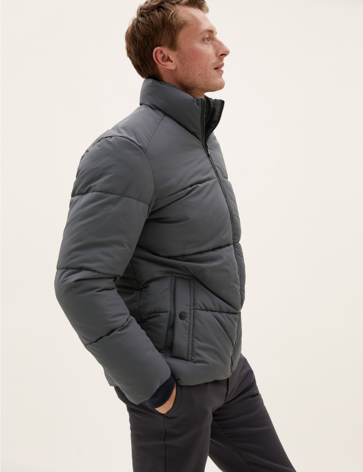 Padded Puffer Jacket with Stormwear&trade; grey