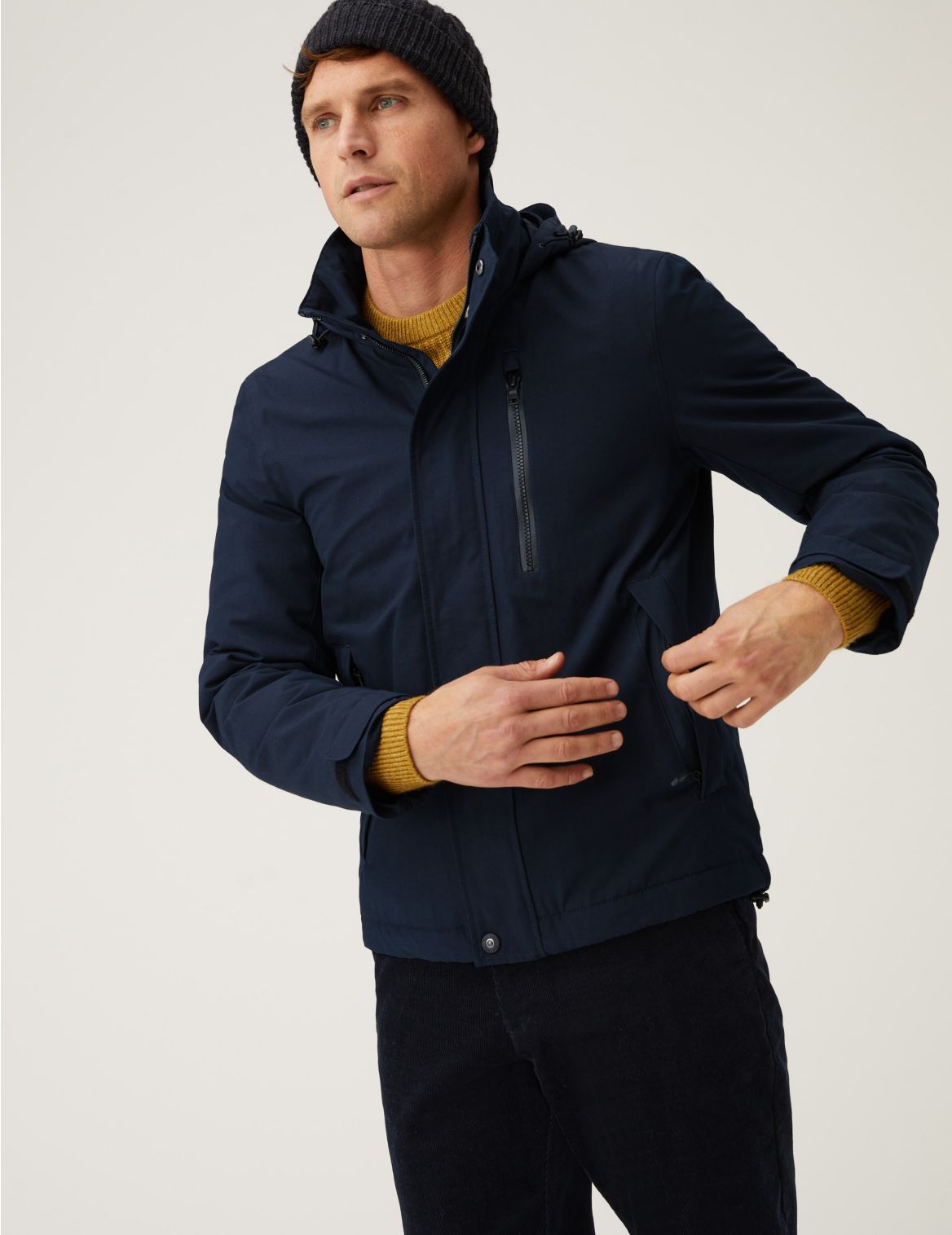 Fleece lined Windbreaker Jacket with Stormwear&trade; navy
