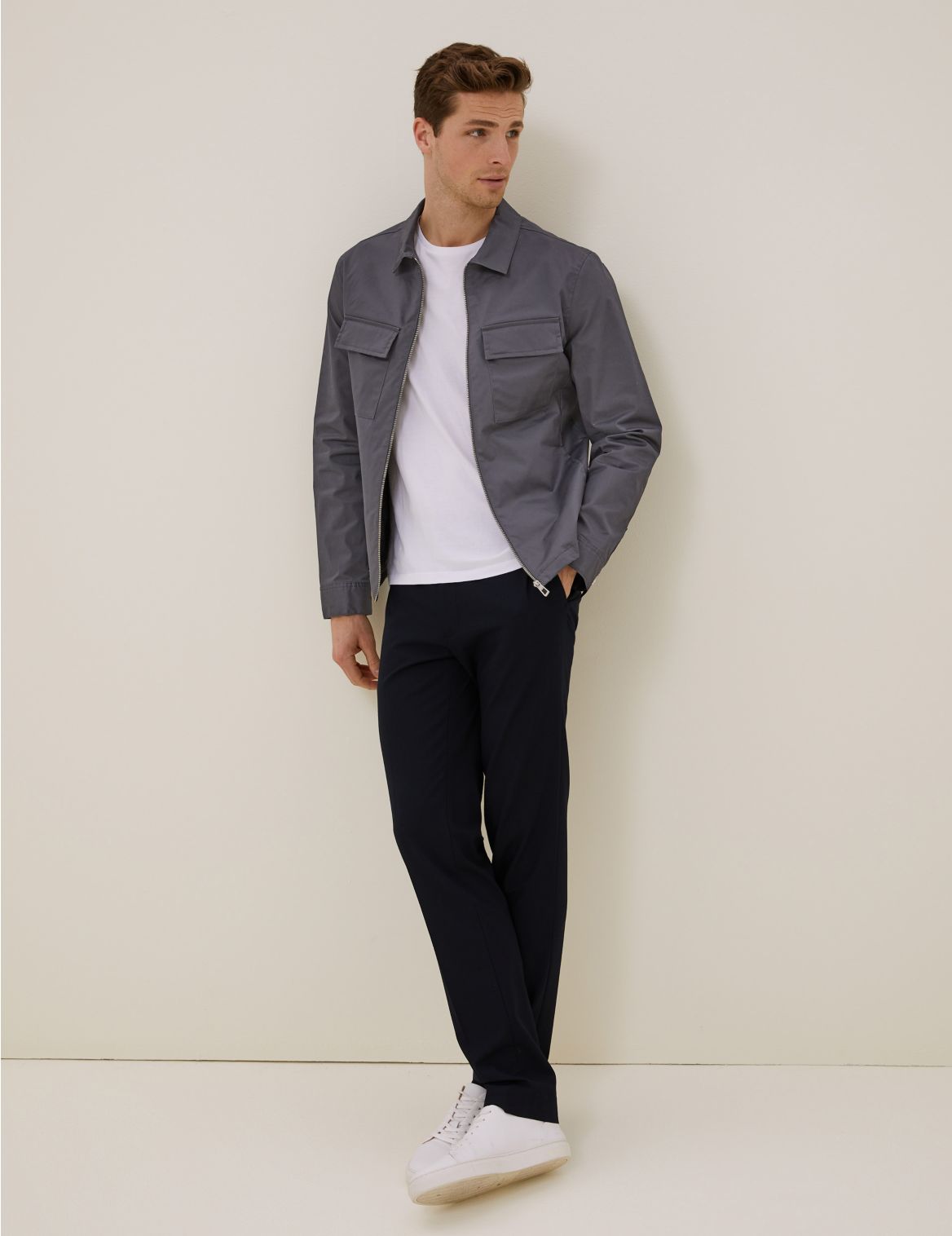 Cotton Harrington Jacket with Stormwear&trade; grey