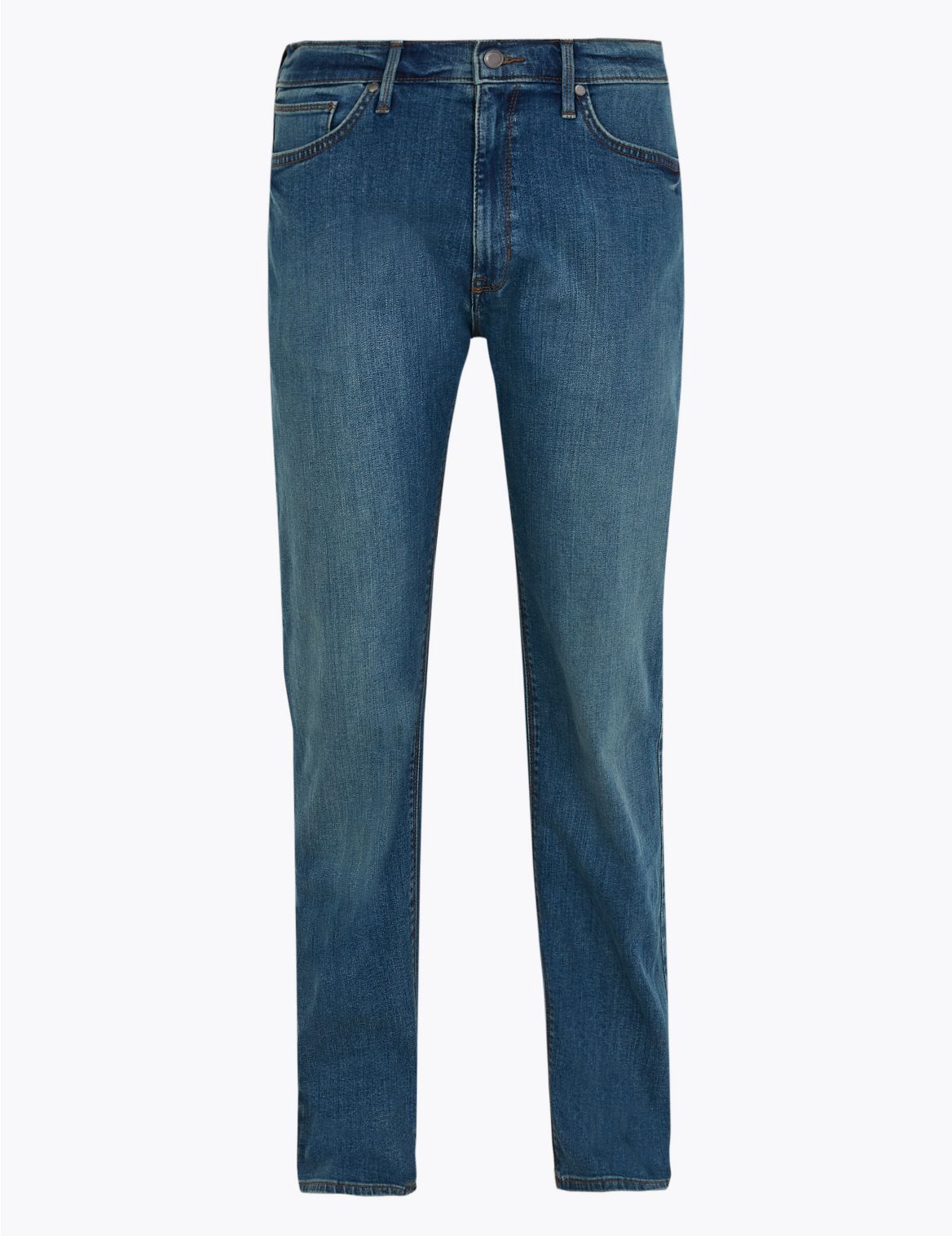 Straight Fit Stretch Jeans blue