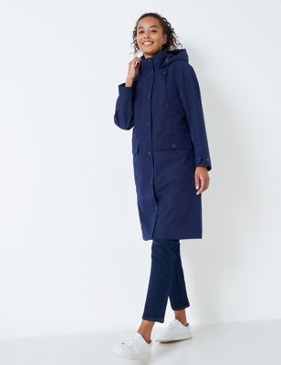 Crew Clothing Womens Padded Hooded 2 in 1 Coat - 18 - Navy, Navy