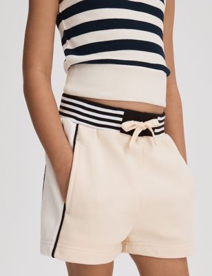 Reiss Girls Side Stripe Shorts (4-14 Yrs) - 11-12 - White, White