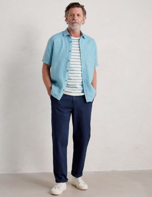 Seasalt Cornwall Mens Pure Cotton Striped T-Shirt - M - Multi, Multi,Blue Mix,White Mix