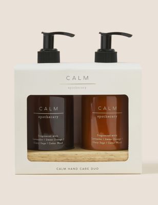 M&S Apothecary Womens Mens Calm Hand Wash & Lotion Duo