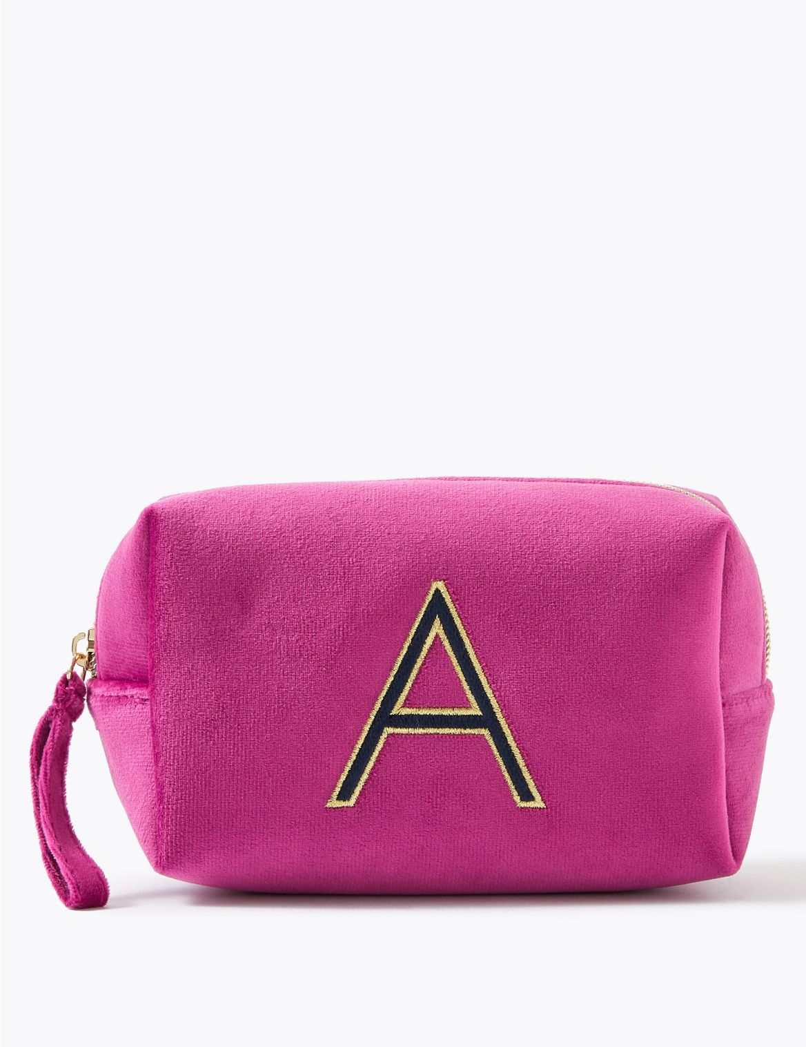 Alphabet Velvet Make Up Bag