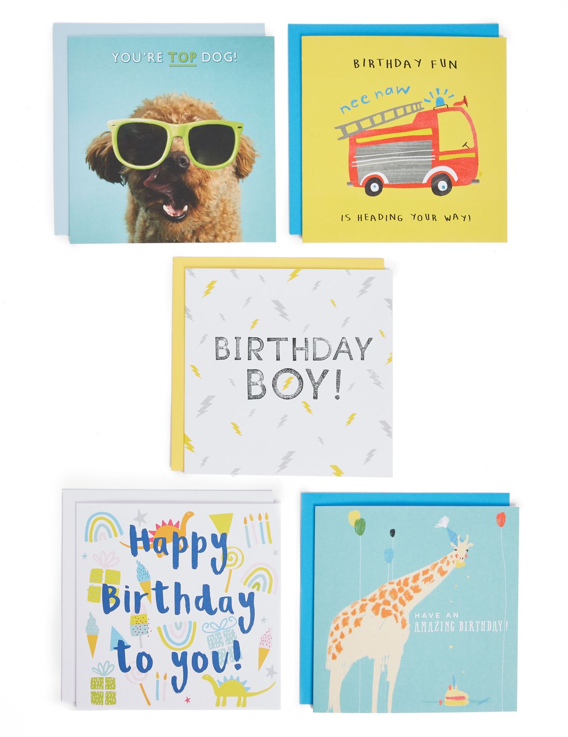 Pack of 5 Birthday Cards