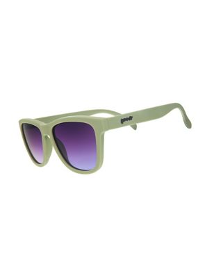 Goodr Womens Mens D-Frame Sunglasses - Green, Green