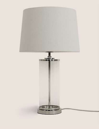 M&S Collection Elizabeth Table Lamp - 1Size - Silver, Silver