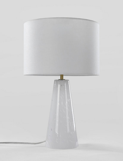 M&S Collection Lily Table Lamp - 1Size - White, White