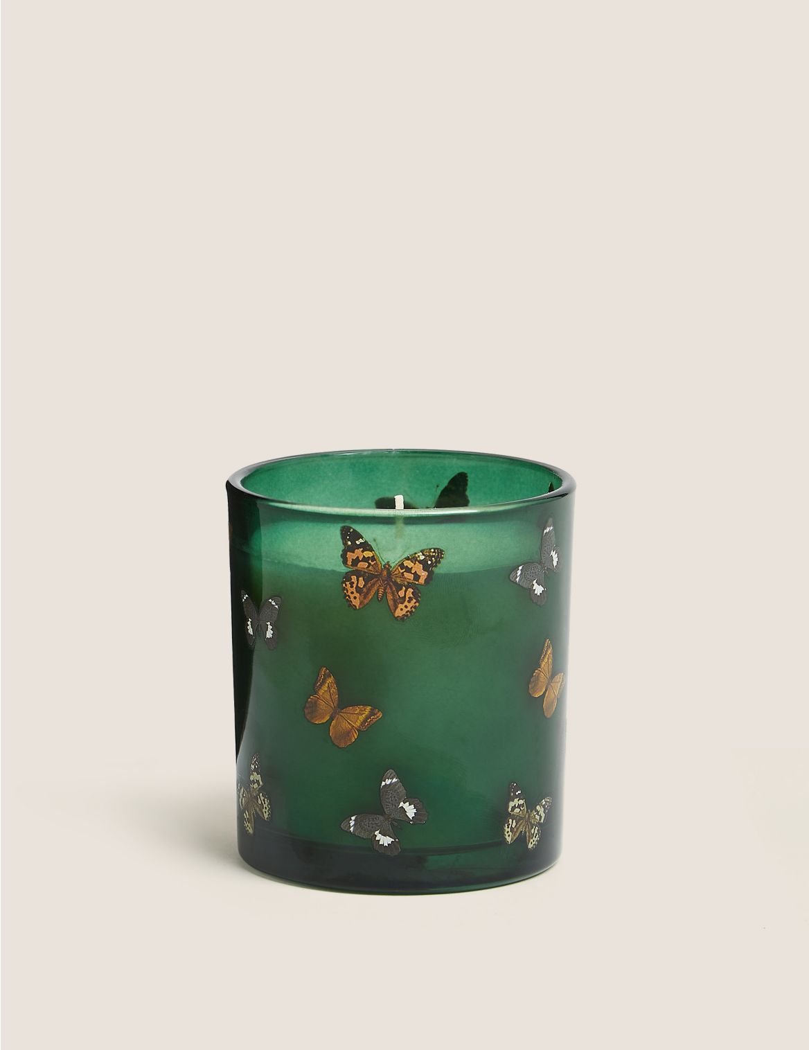 Bergamot Butterfly Print Candle green