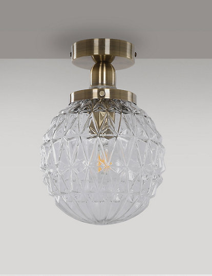 M&S Collection Alexandra Ceiling Light - 1Size - Antique Brass, Antique Brass