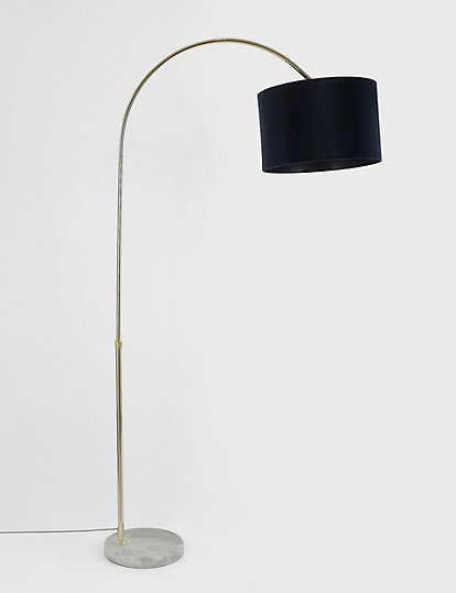 M&S Collection Nancy Floor Lamp - 1Size - Gold, Gold