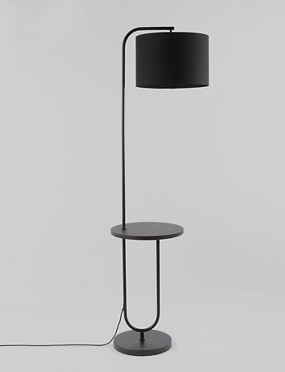 M&S Collection Axel Floor Lamp - 1Size - Black, Black
