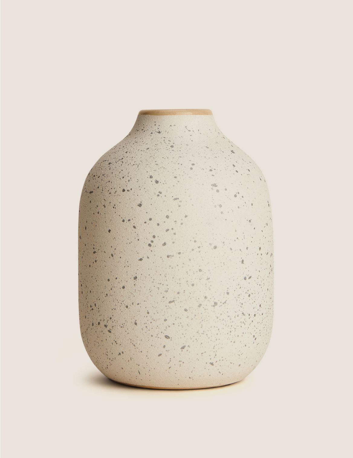 Splatter Ceramic Medium Vase white