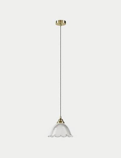 M&S Collection Josephine Pendant Light - 1Size - Clear, Clear