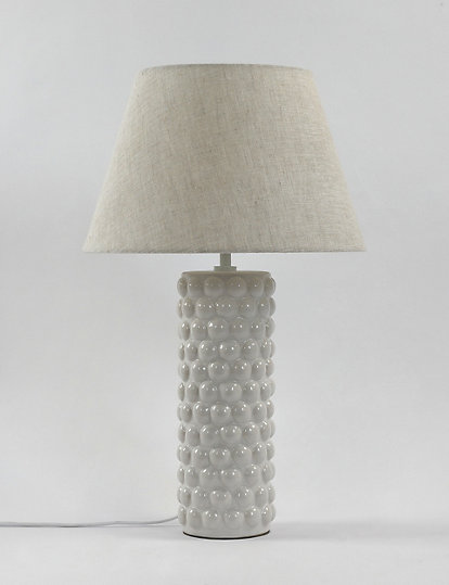 M&S Collection Bobble Table Lamp - 1Size - White Mix, White Mix