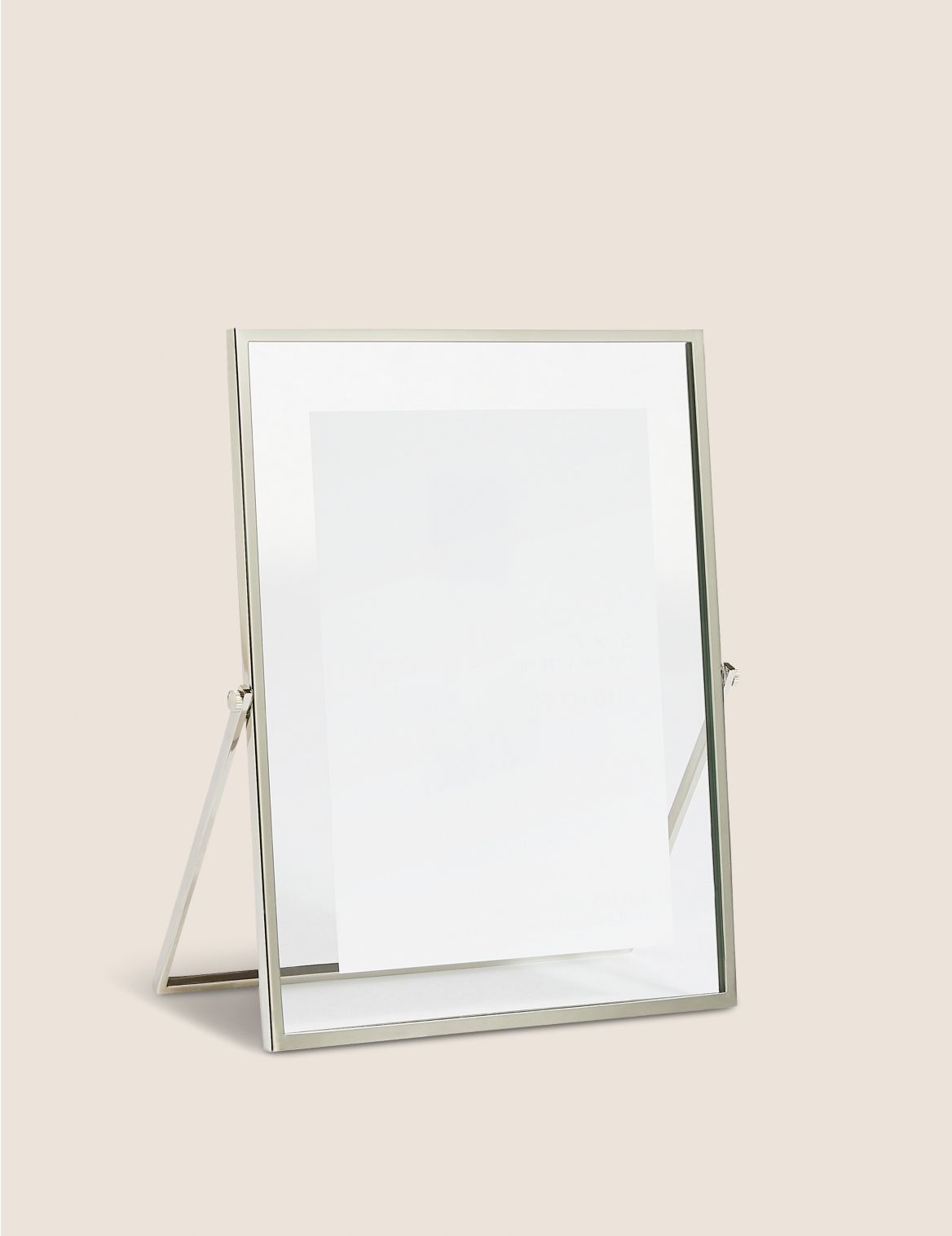 Skinny Easel Photo Frame 5x7 inch silver