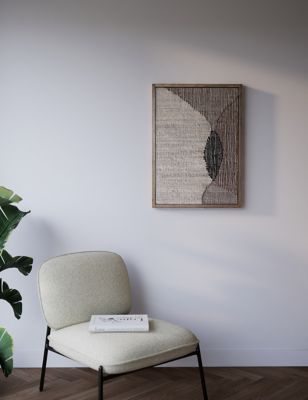 M&S Woven Abstract Rectangle Framed Art - Multi, Multi