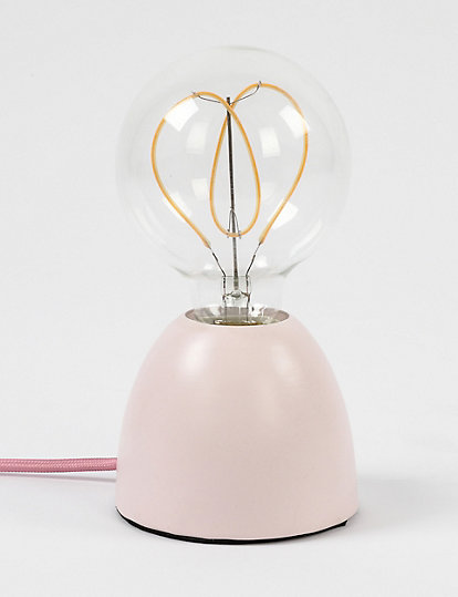 M&S Collection Heart Table Lamp - 1Size - Pink Mix, Pink Mix