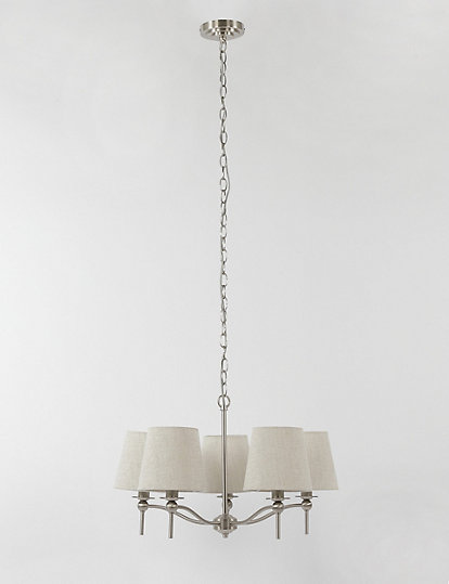 M&S Collection Blair Chandelier - 1Size - Silver, Silver