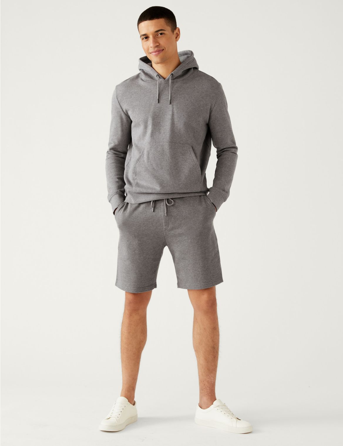 Drawstring Jersey Shorts grey
