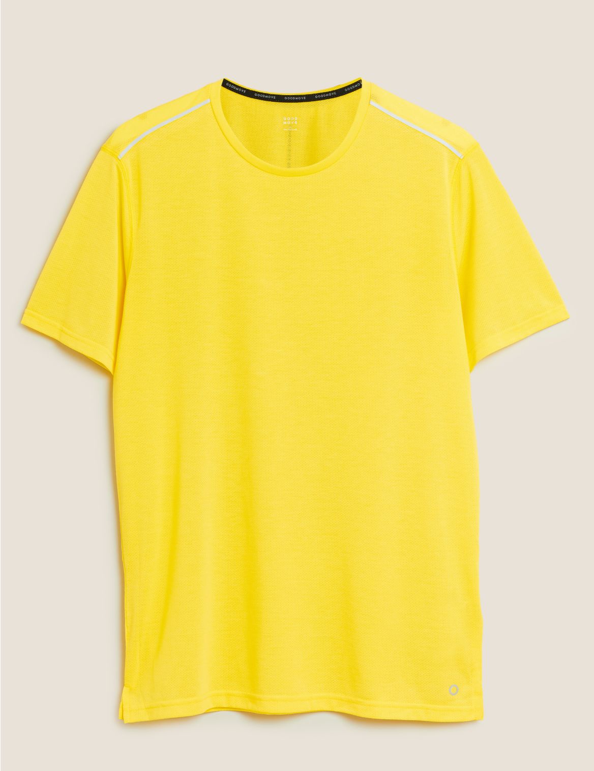 Slim Fit Technical Sports T-Shirt yellow
