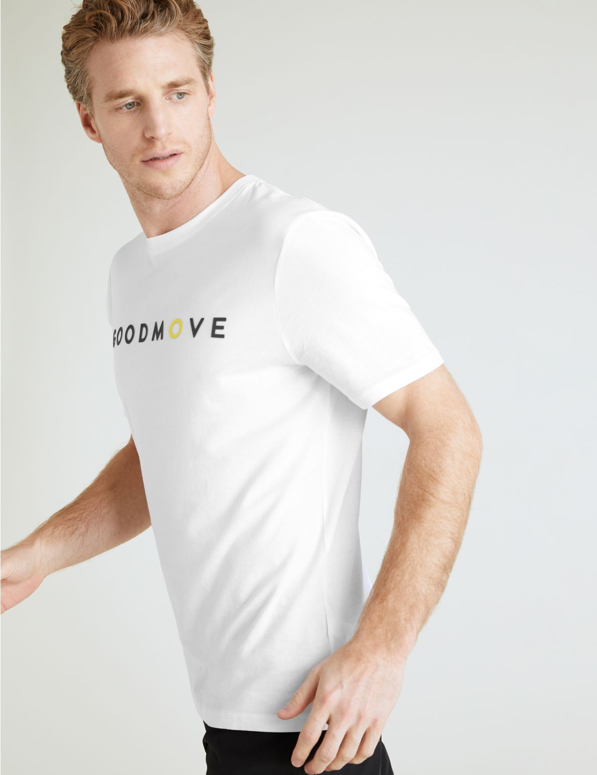 Pure Cotton Graphic T-Shirt white