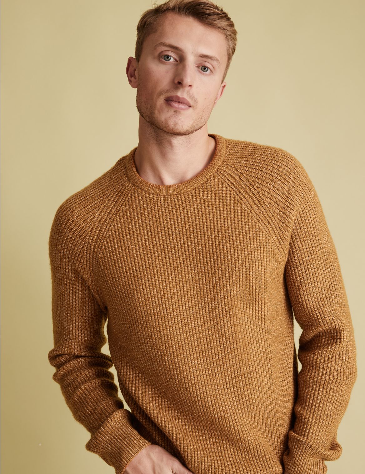 Recycled Super Soft Crew Neck Jumper brown