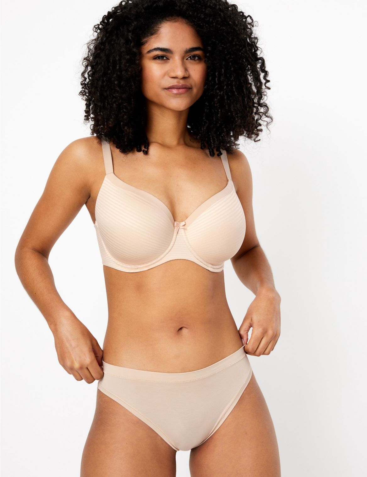 Sumptuously Soft&trade; Padded Full Cup T-Shirt Bra DD-G beige