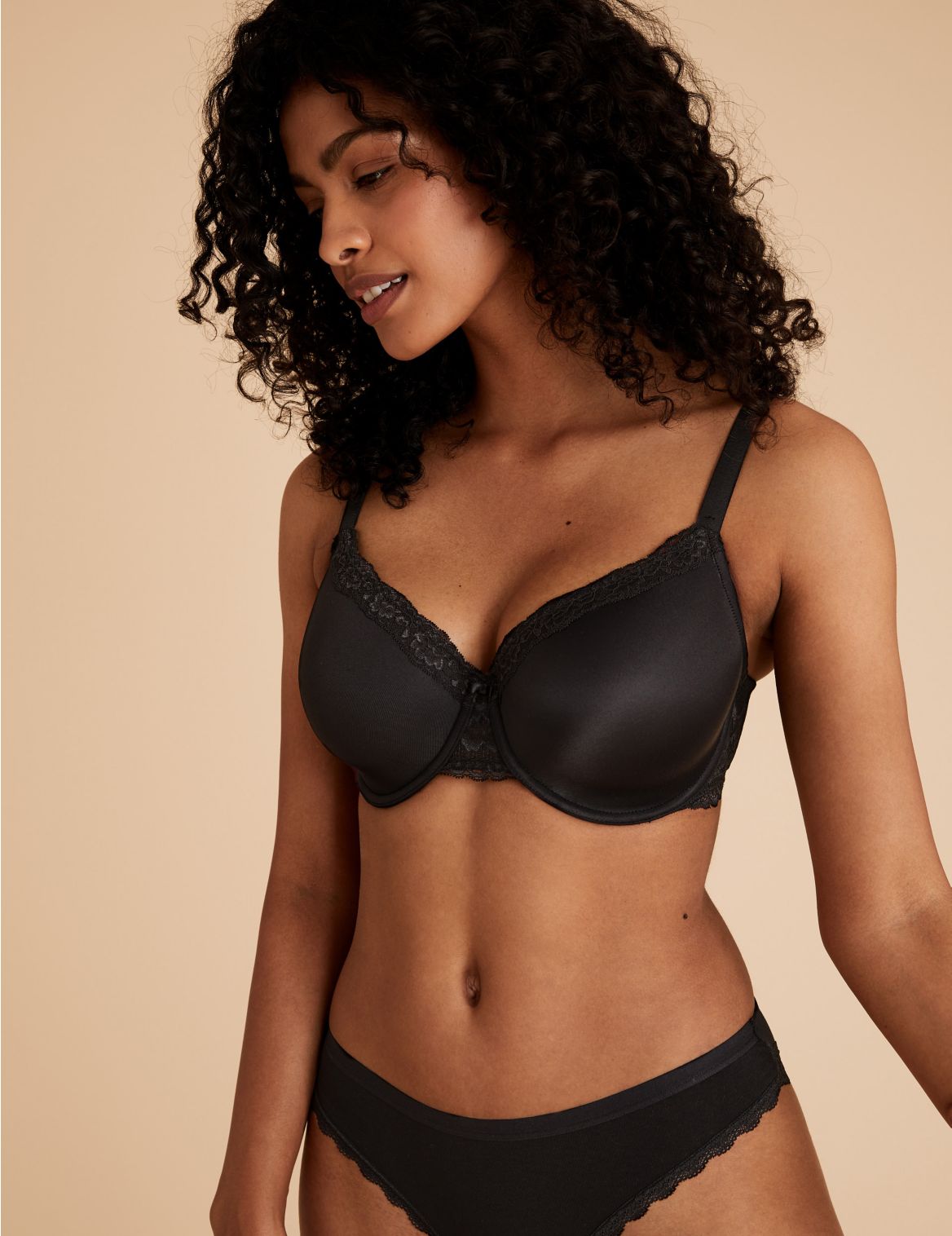 2pk Underwired Full Cup Bras F-H black