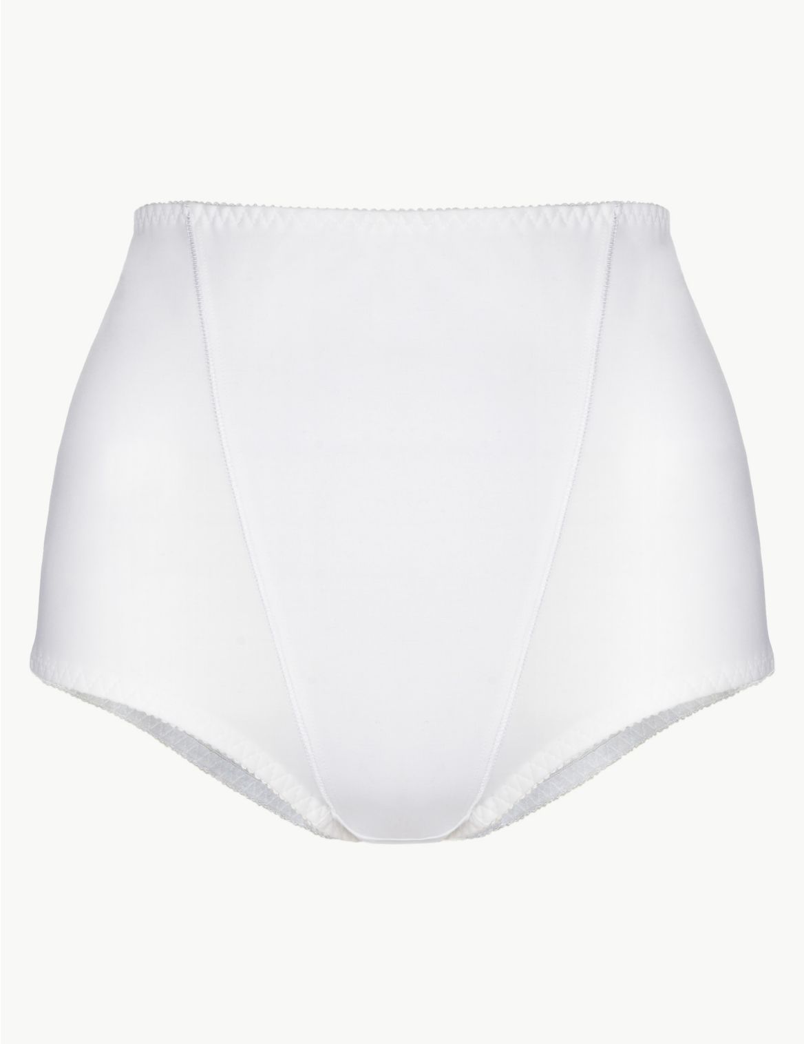 Firm Control High Rise Traditional Knickers white