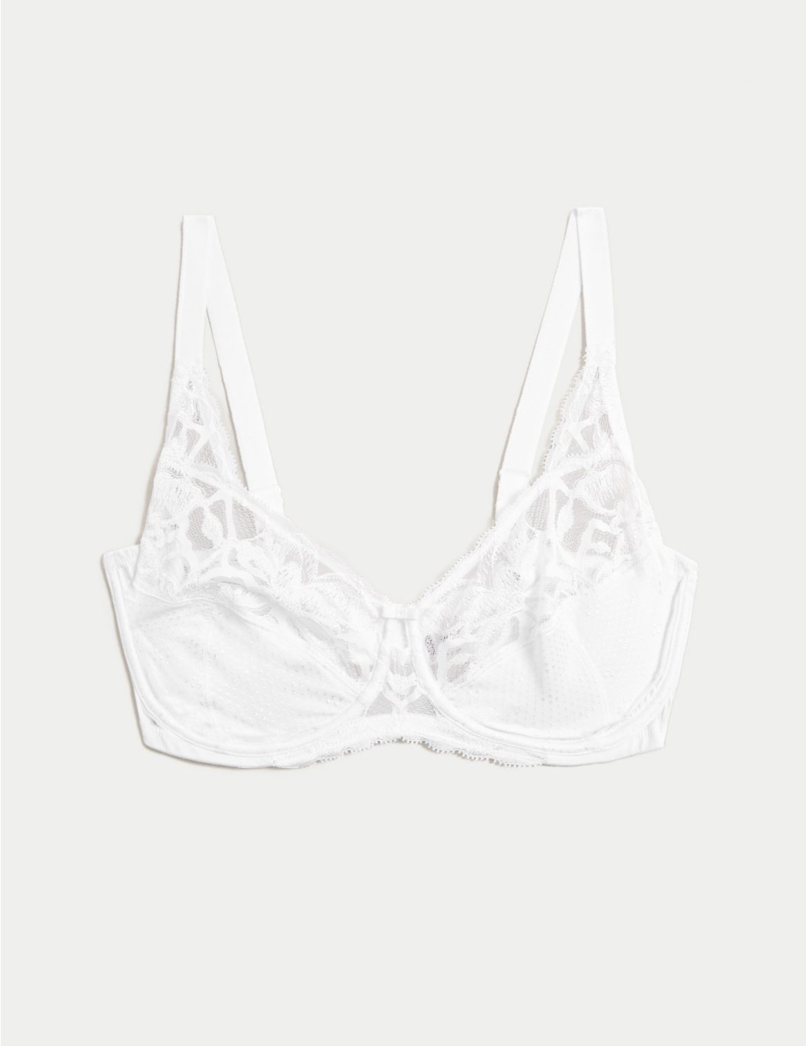 Wild Blooms Non-Padded Full Cup Bra F-J white