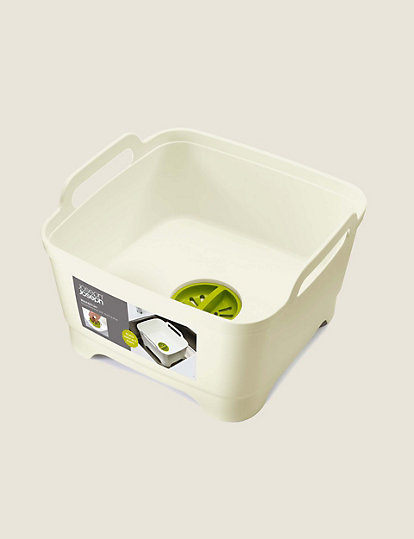 Joseph Joseph Wash And Drain Washing-Up Bowl - 1Size - White/Green, White/Green