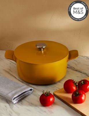 7 Qt Enameled Cast Iron Covered Tall Round Dutch Oven - Basil - Tramontina  US
